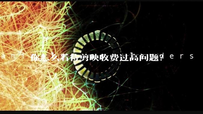 你怎么看待剪映收费过高问题？